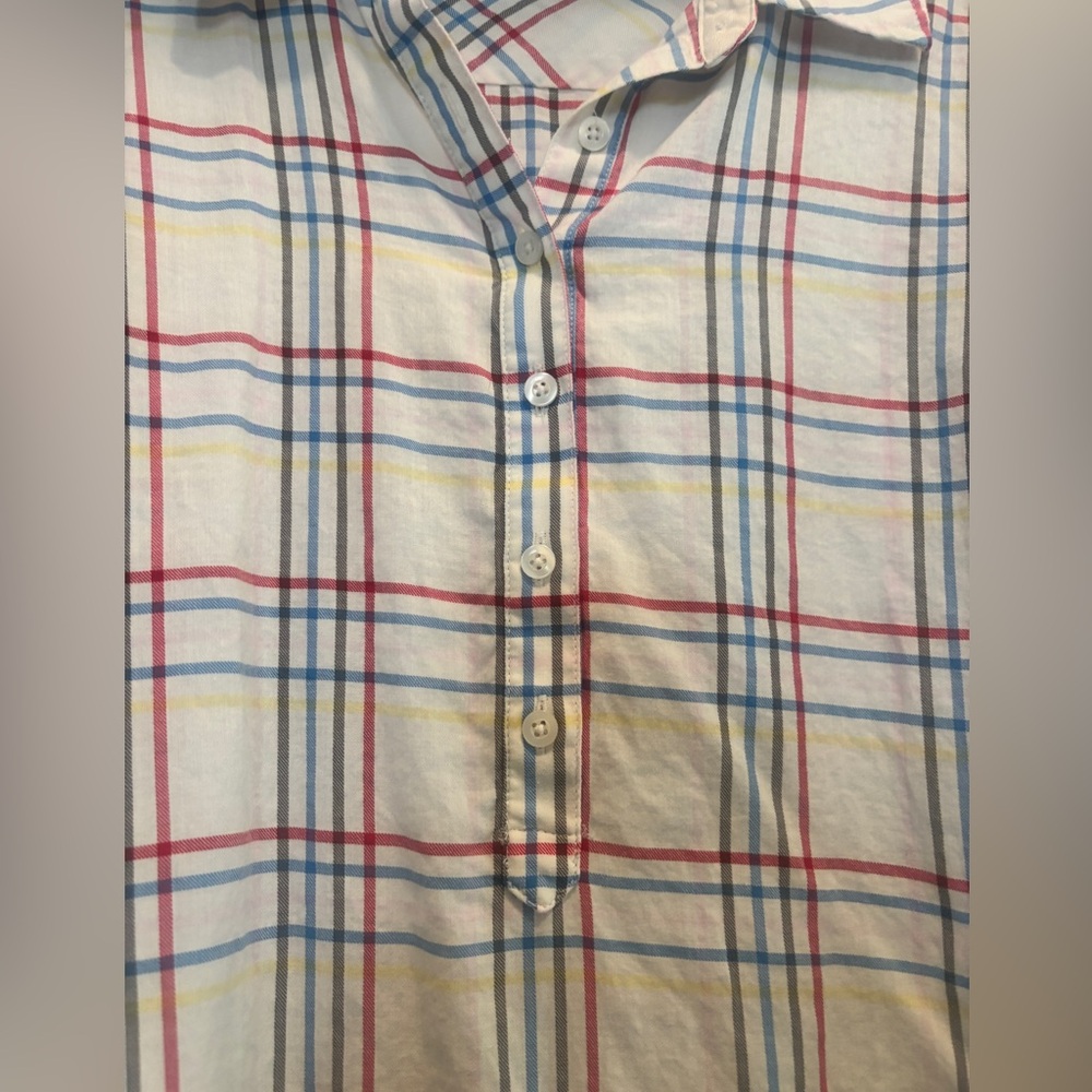 Talbots Multicolor Plaid Shirt M - Picture 5 of 5